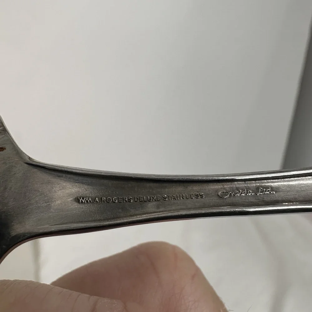 Oneida Gravy Ladle Spoon‎ LTD Wm A Rogers Huntington Deluxe Stainless 7-3/8